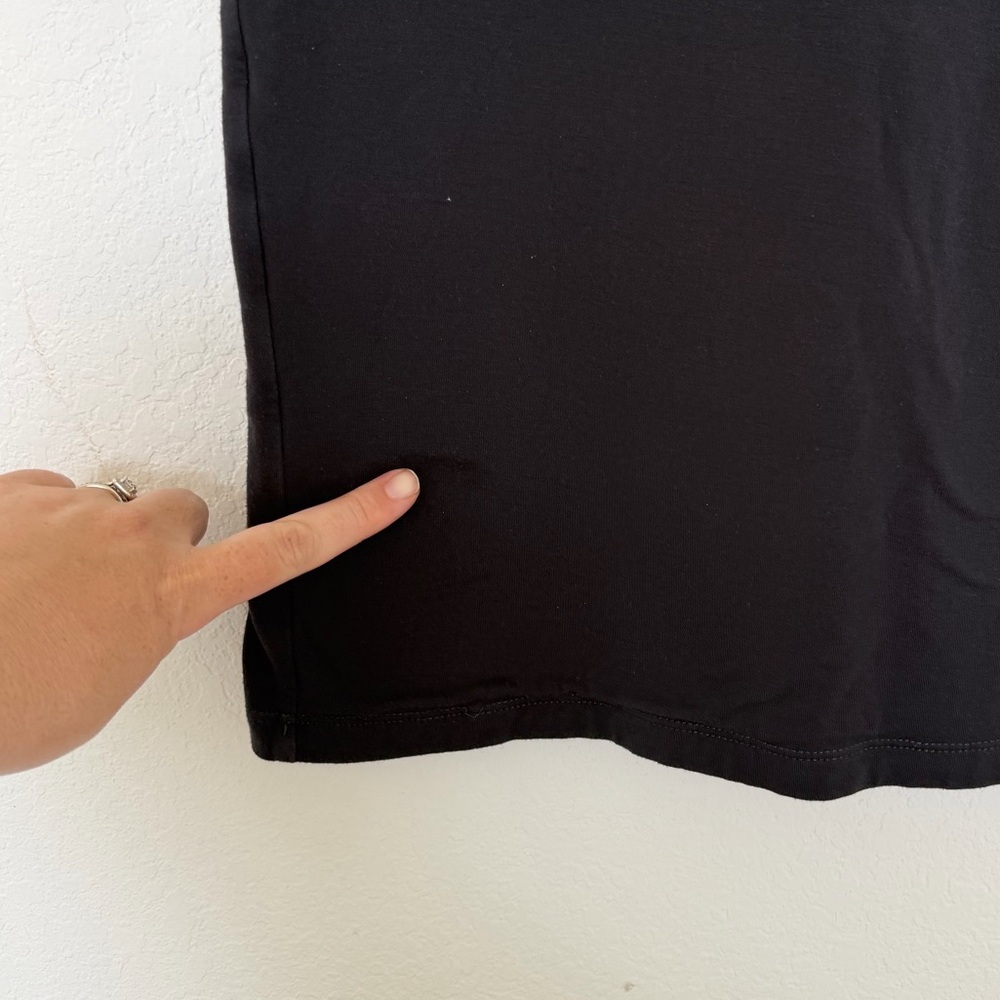 Shosh New York Black Shirt Short Sleeve Size 1/Small - Picture 4 of 7